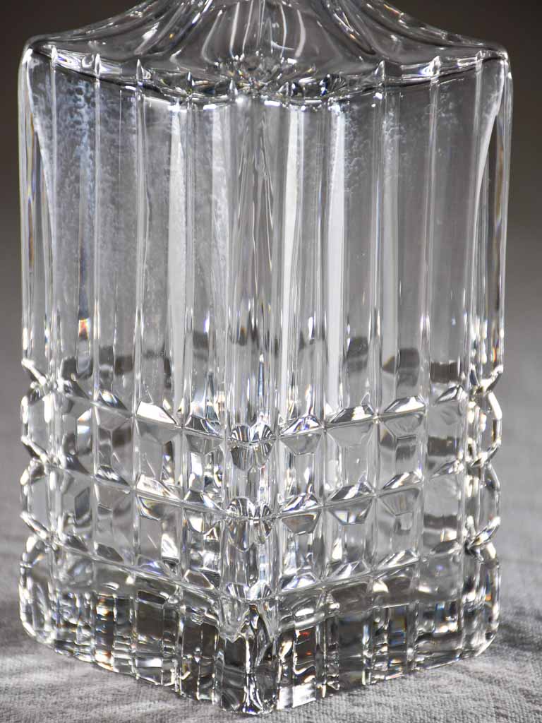 Mid century French crystal Whisky decanter