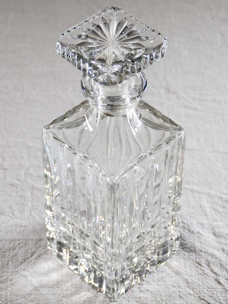 Mid century French crystal Whisky decanter