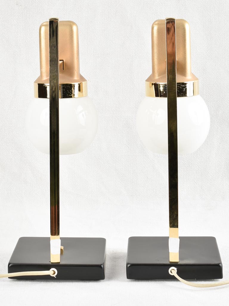 Pair of modern table lamps / bed side lamps 14½"