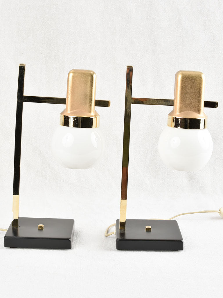 Pair of modern table lamps / bed side lamps 14½"