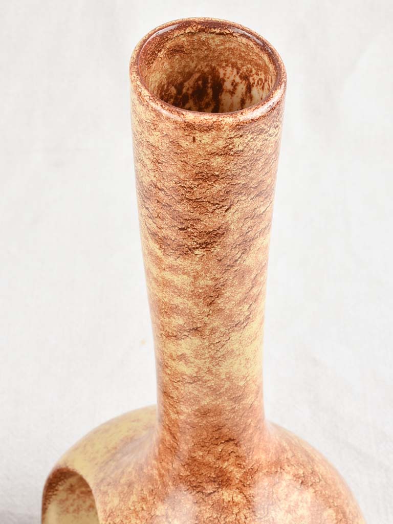Abstract Handled Beige Modern Vases