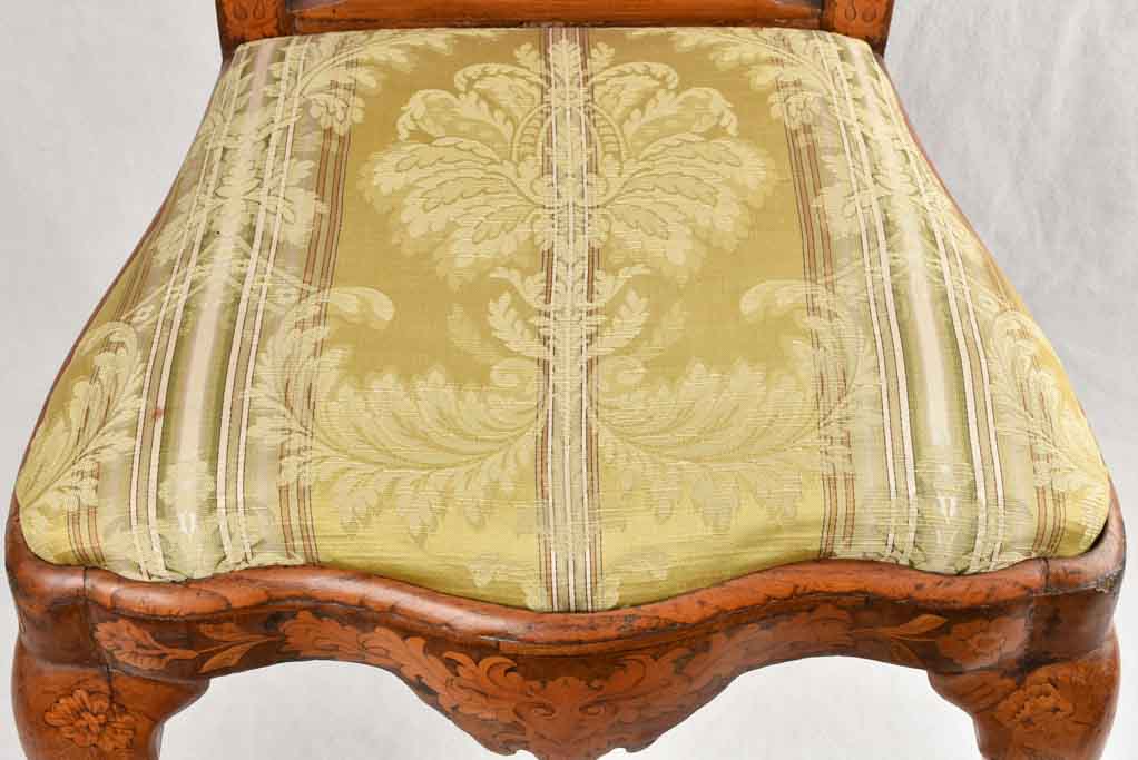 Pair of 18th century Dutch Chairs w/ marquetry
