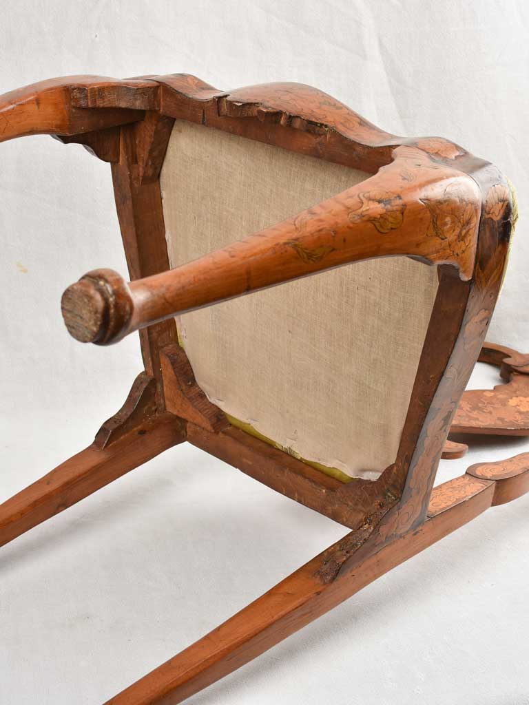 Pair of 18th century Dutch Chairs w/ marquetry
