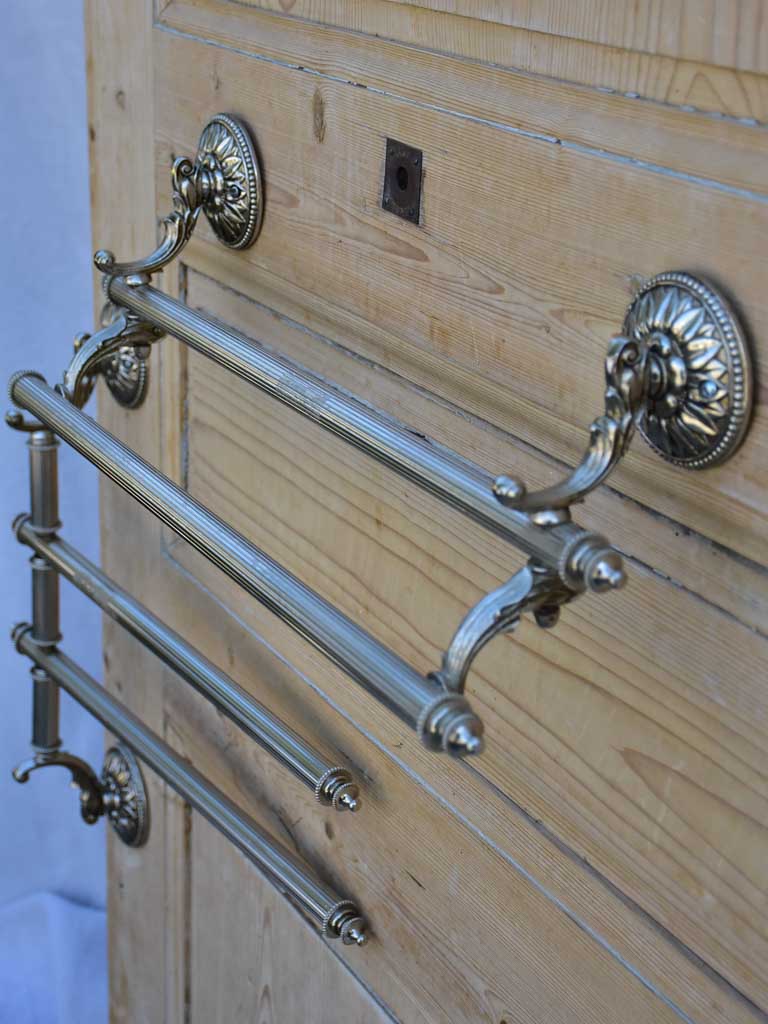 Collection of Louis XVI style towel holders and bathroom hardware accessories