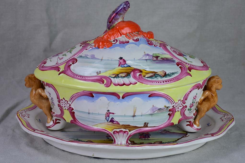 Mid century soup tureen for Bouillabaisse from Marseille
