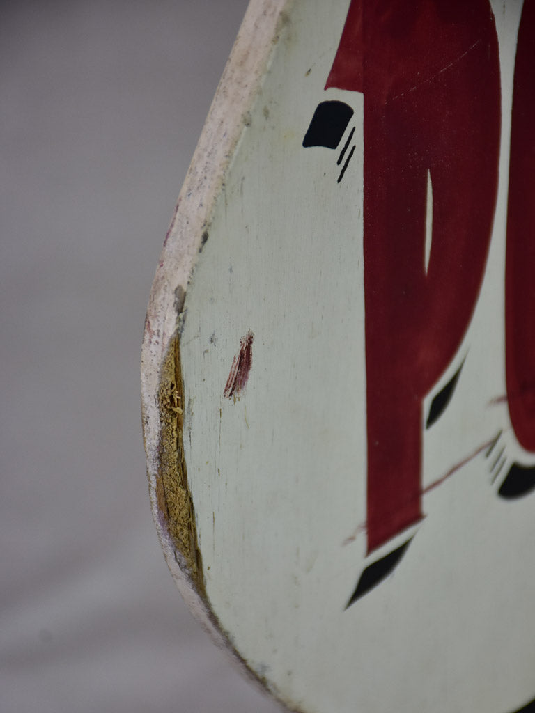 Large mid-century French roast chicken sign