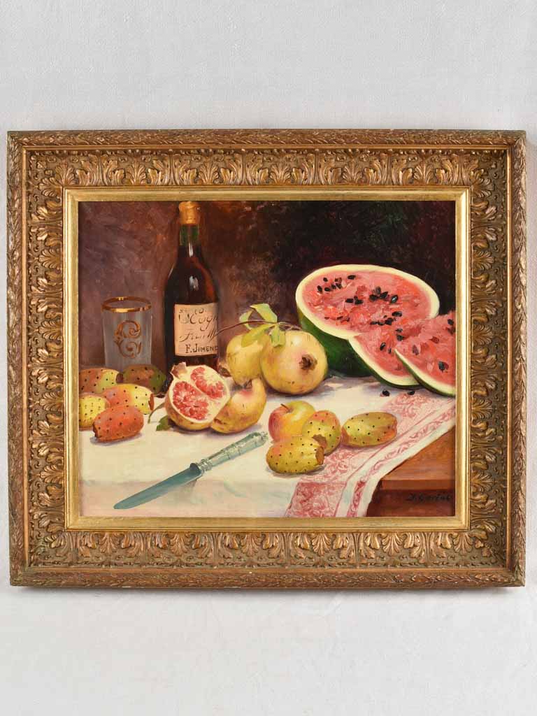 Early 20th century still life with fruit 24¾" x 29¼"