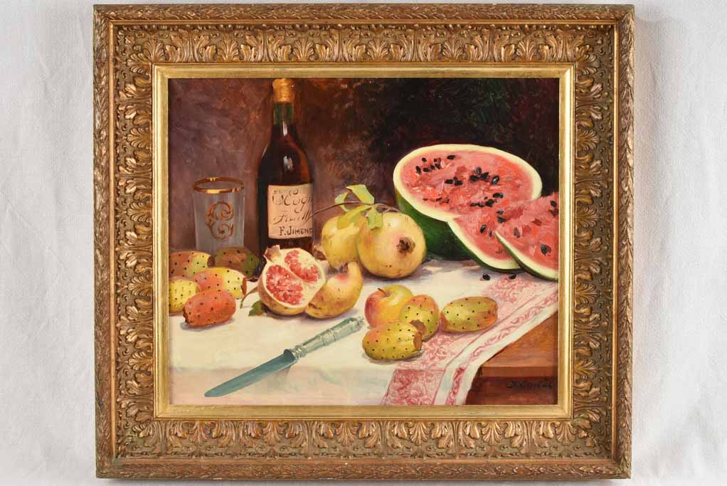 Early 20th century still life with fruit 24¾" x 29¼"