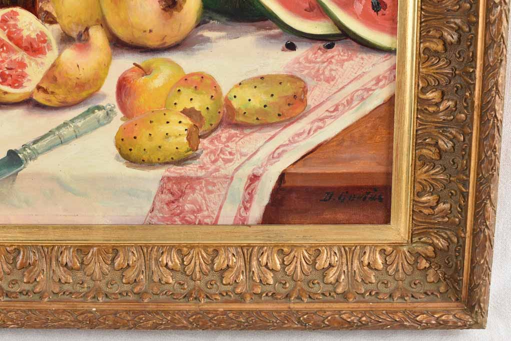 Early 20th century still life with fruit 24¾" x 29¼"