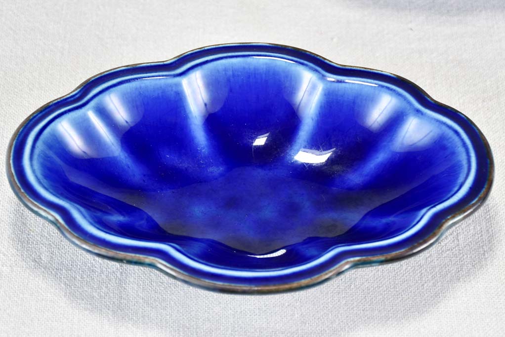 Vintage Dieulefit tableware 21 pieces - blue