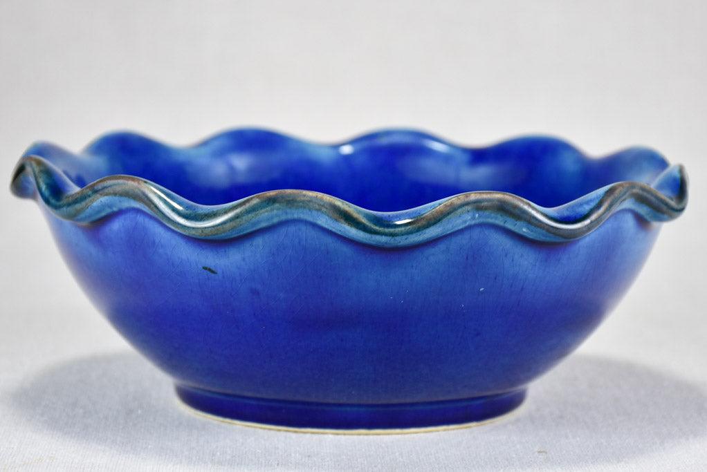 Vintage Dieulefit tableware 21 pieces - blue