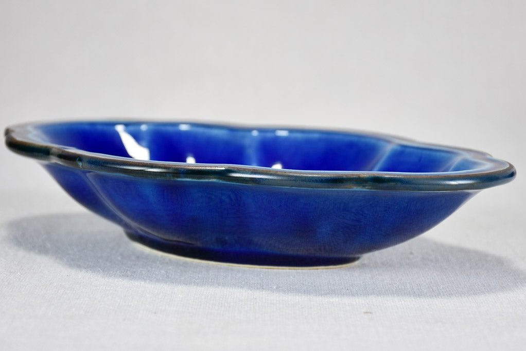 Vintage Dieulefit tableware 21 pieces - blue