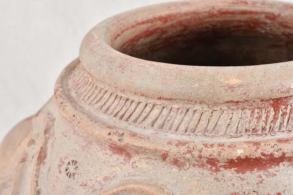 Sea creature-themed antique vase