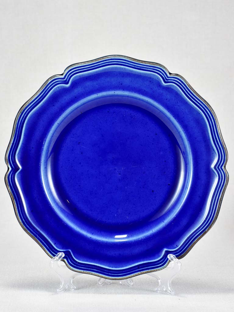 Vintage Dieulefit tableware 21 pieces - blue