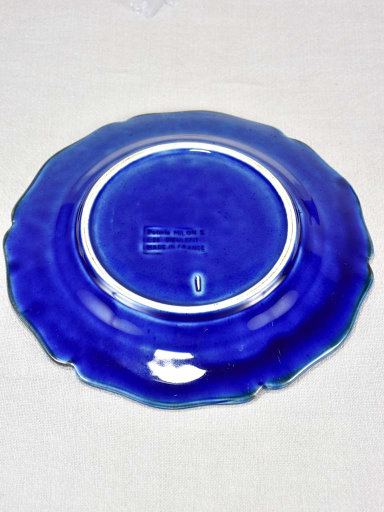 Vintage Dieulefit tableware 21 pieces - blue
