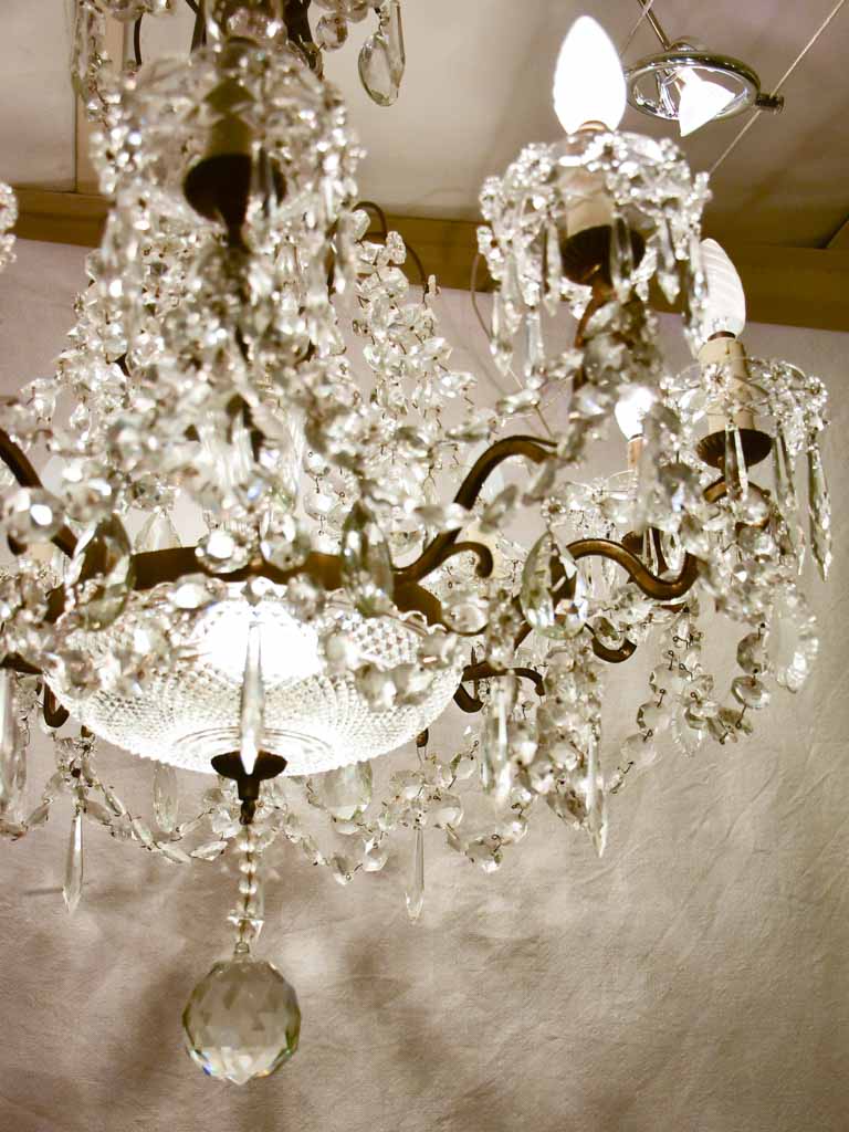 Early 20th Century Baccarat crystal chandelier - ten lights