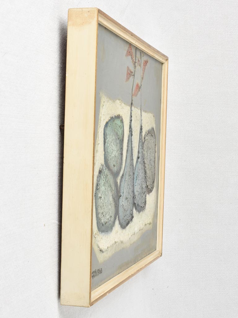 Vintage still life with pears, 1965, 14½" x 18½"