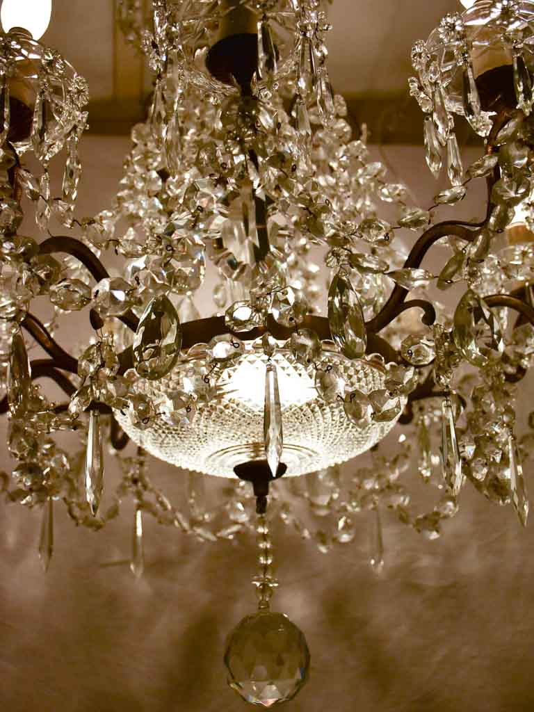 Early 20th Century Baccarat crystal chandelier - ten lights