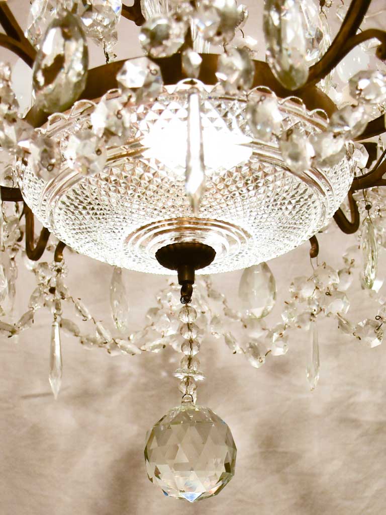 Early 20th Century Baccarat crystal chandelier - ten lights