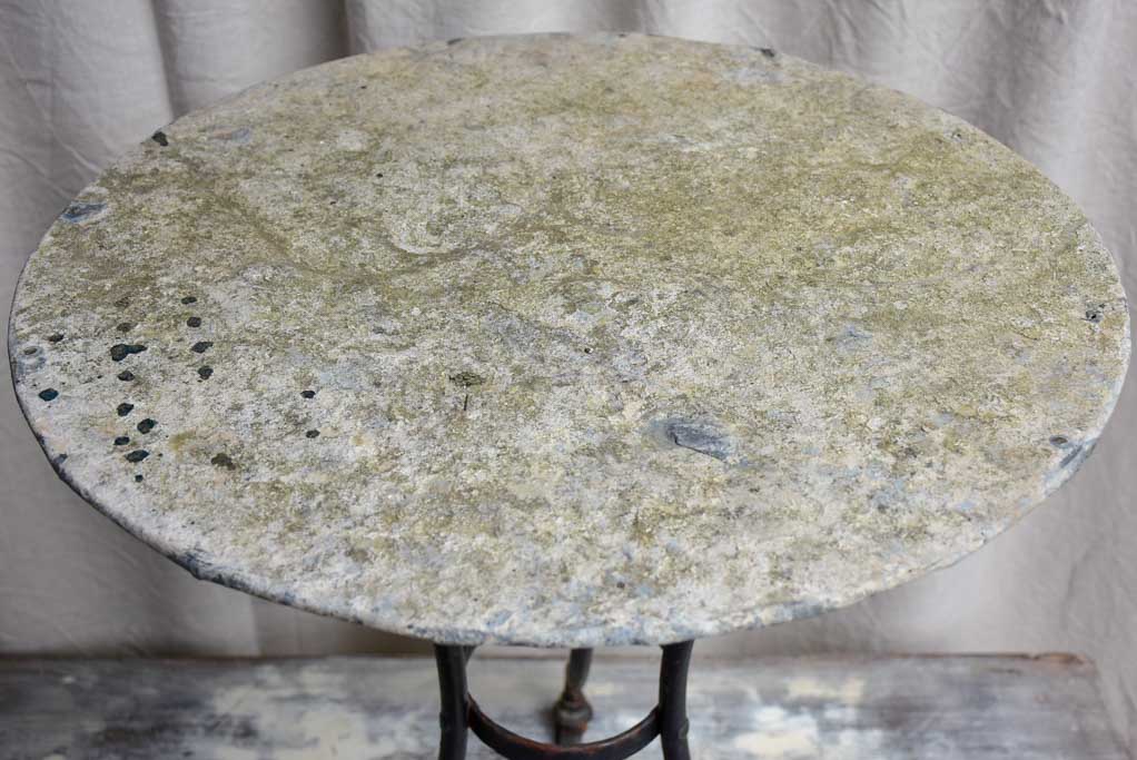 Round antique French garden table