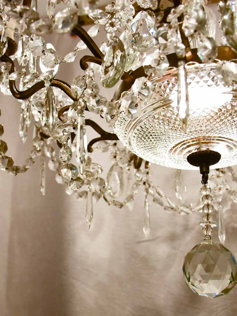 Early 20th Century Baccarat crystal chandelier - ten lights