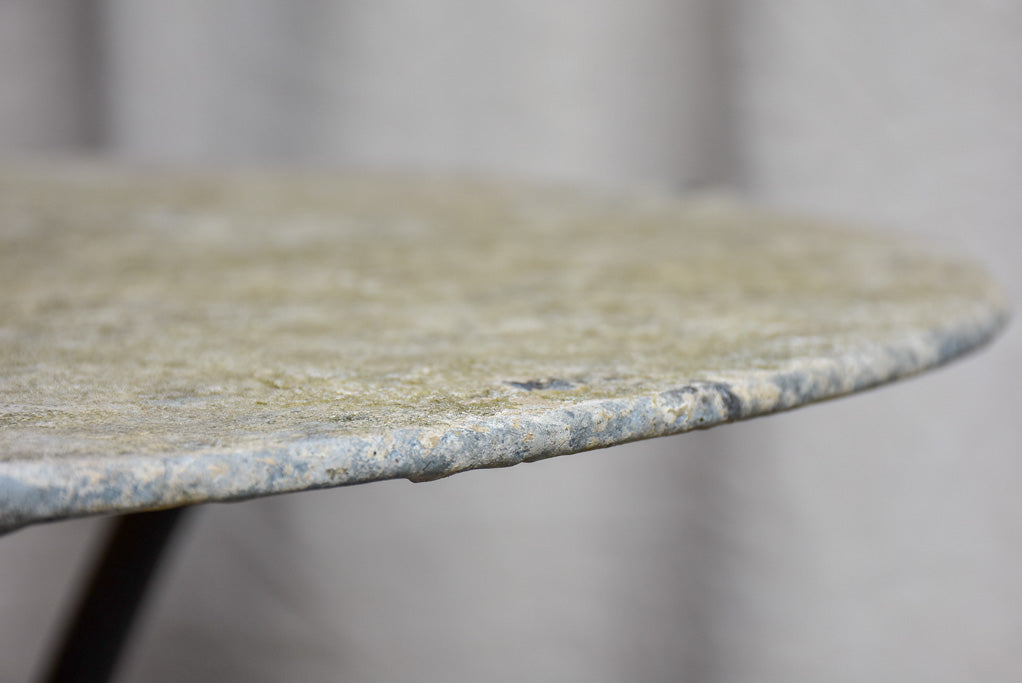 Round antique French garden table