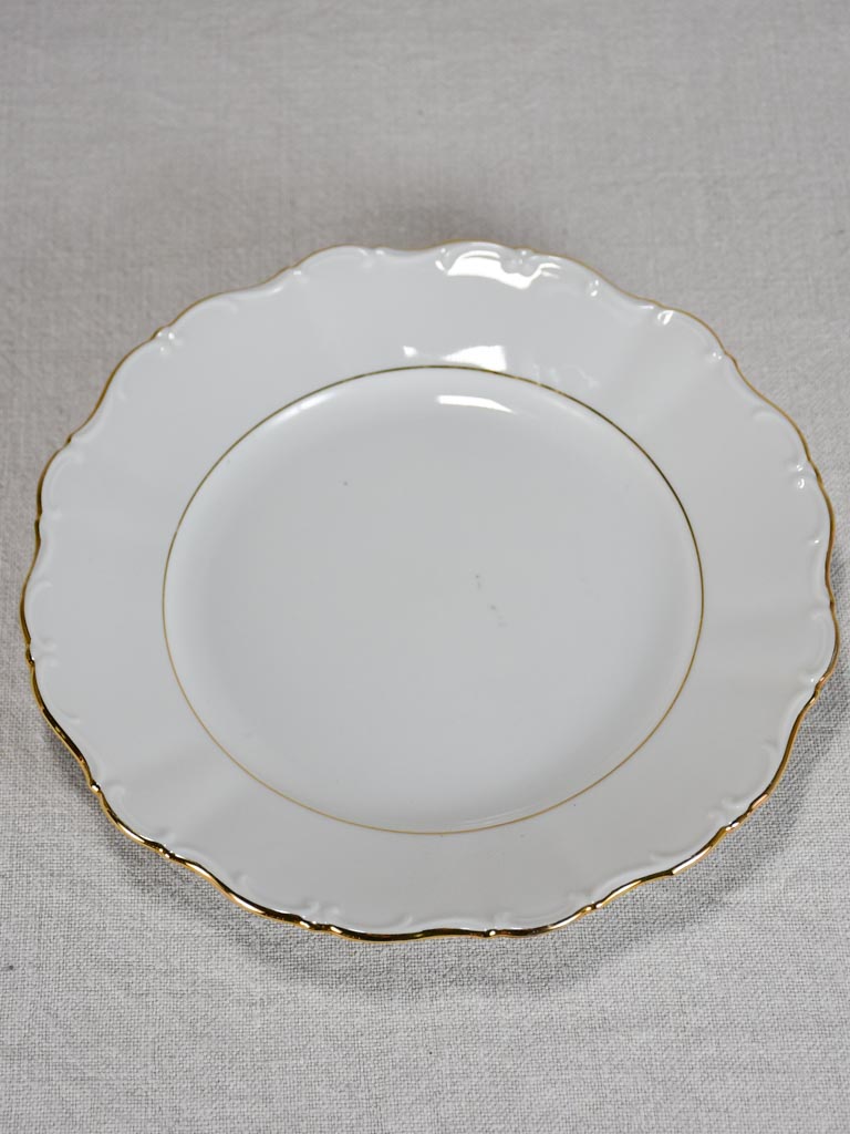 Prized 60's gold-trim porcelain platters