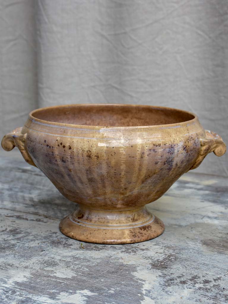 Antique French Sarreguemines soup tureen