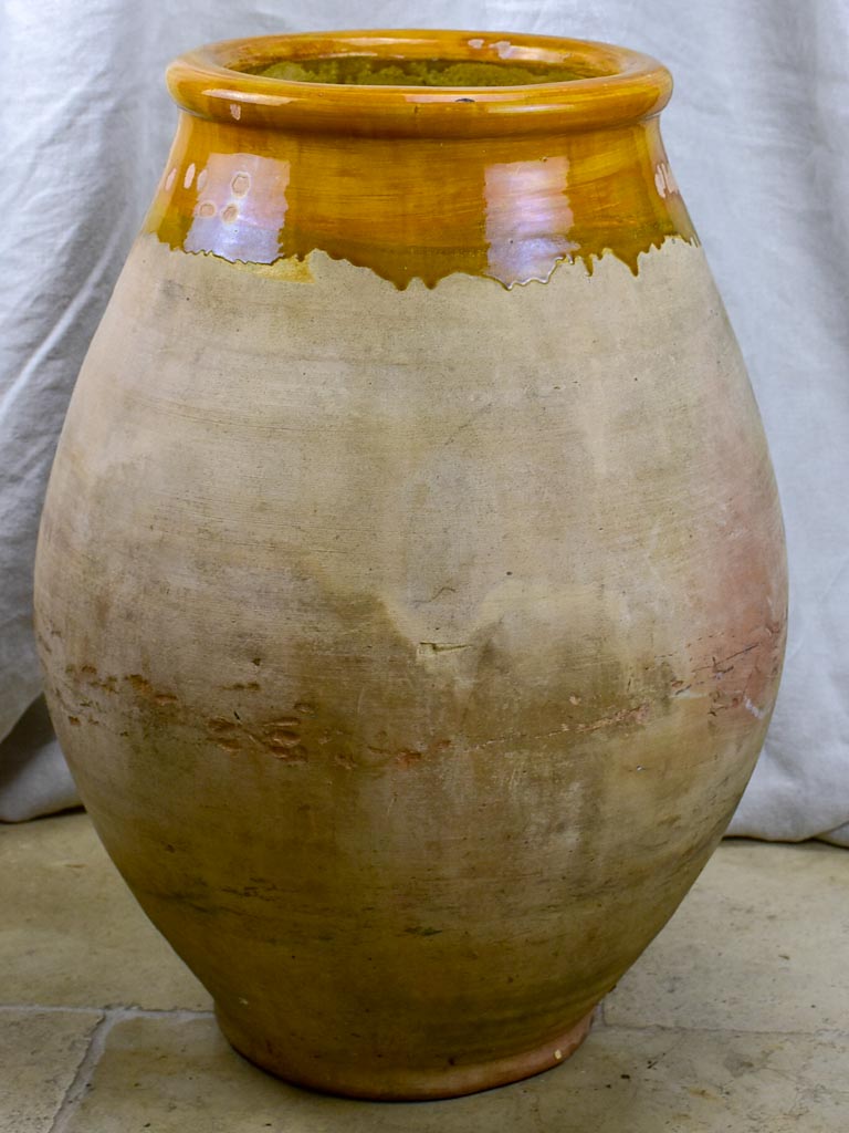 Pair of mid century French olive jars - Biot