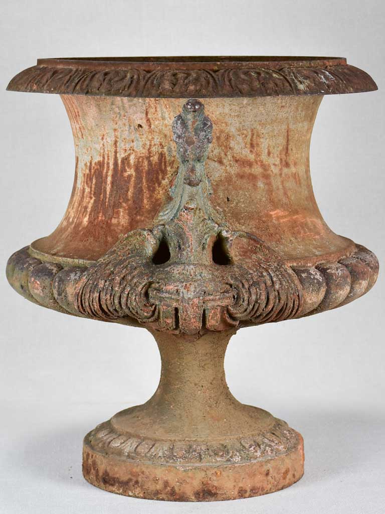 Nineteenth-century French Medici urn with dragon handles 18" diameter