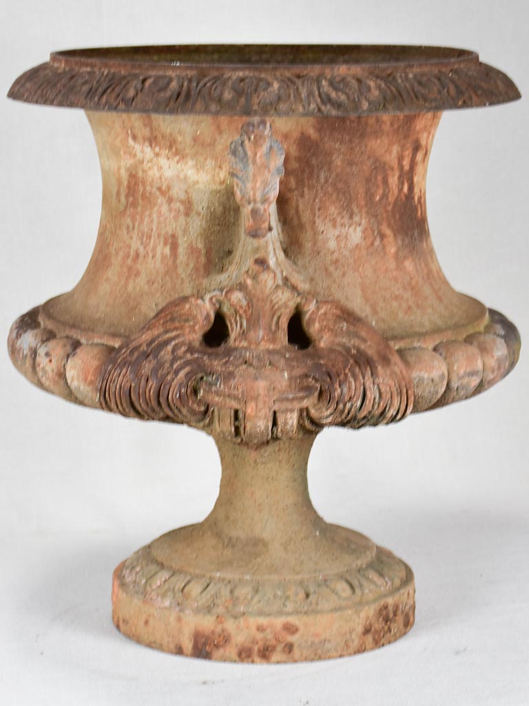 Nineteenth-century French Medici urn with dragon handles 18" diameter