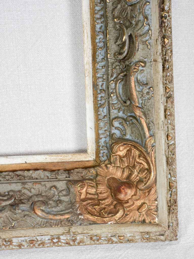 Frame, sage and gold patina 14¼" x 17¾" inside