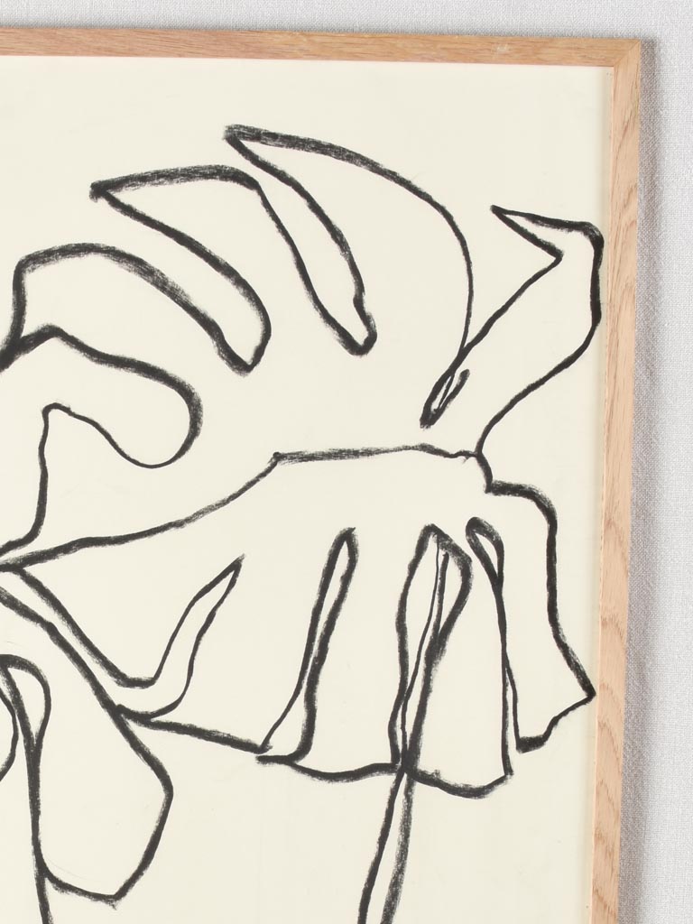 Very large still life - Monstera -Caroline Beauzon 40½" x 28¼"