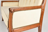 Walnut Carved Art Nouveau Sofa