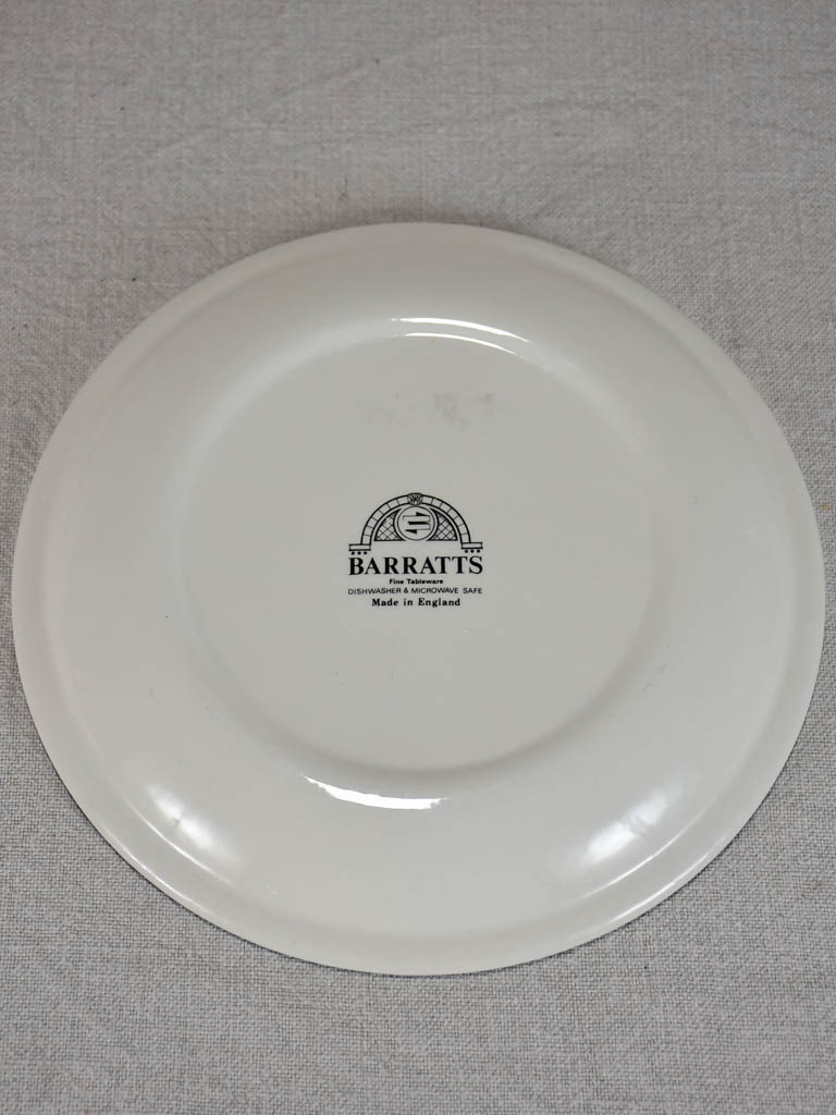 Three English Barrats dinner plates 9½"