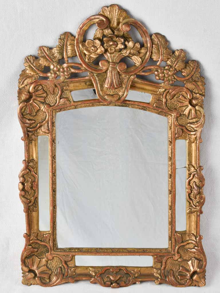 Gilded parclose mirror from the eighteenth century 30¾" x 20"