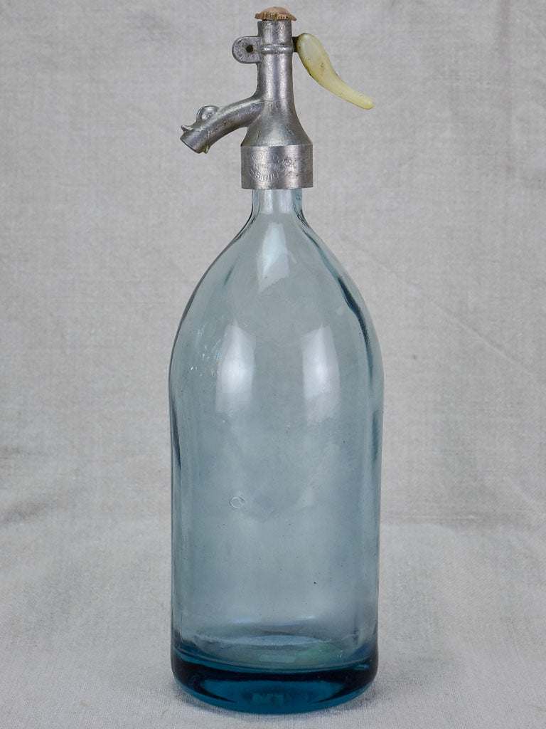 Early 20th Century light blue Seltzer siphon