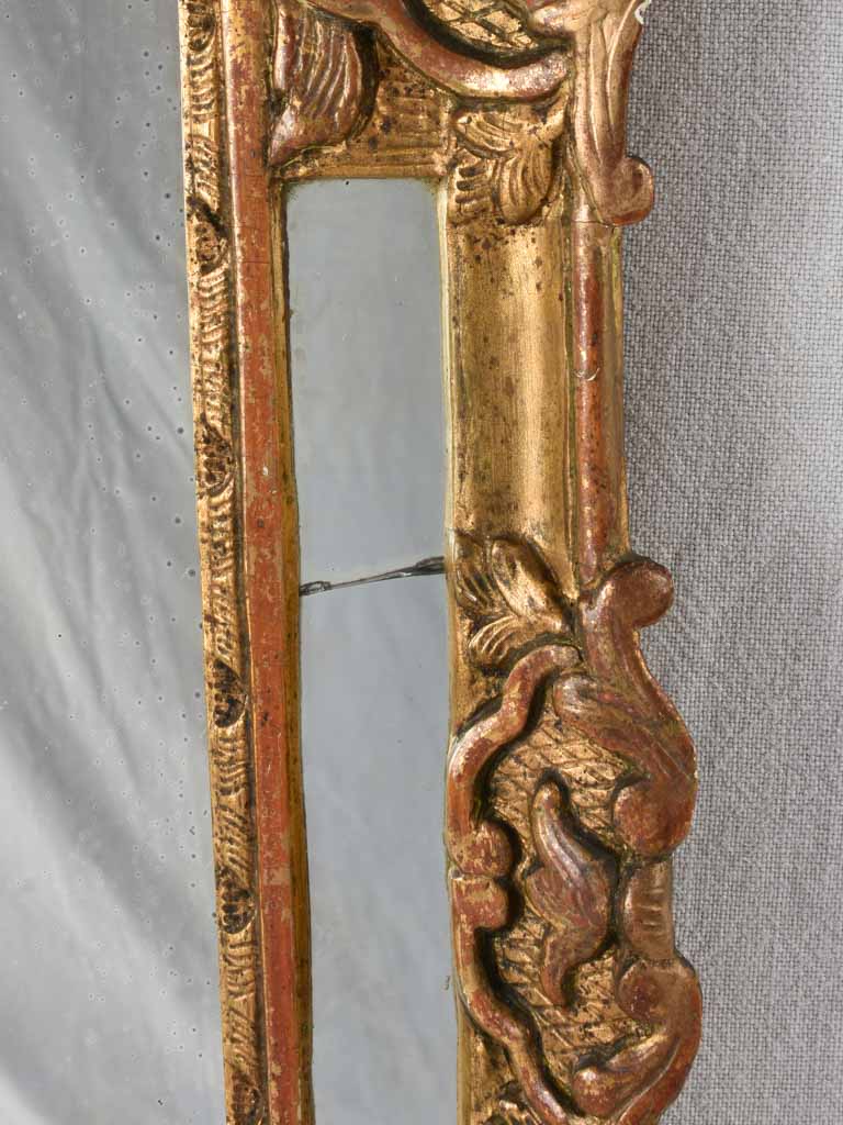 Gilded parclose mirror from the eighteenth century 30¾" x 20"