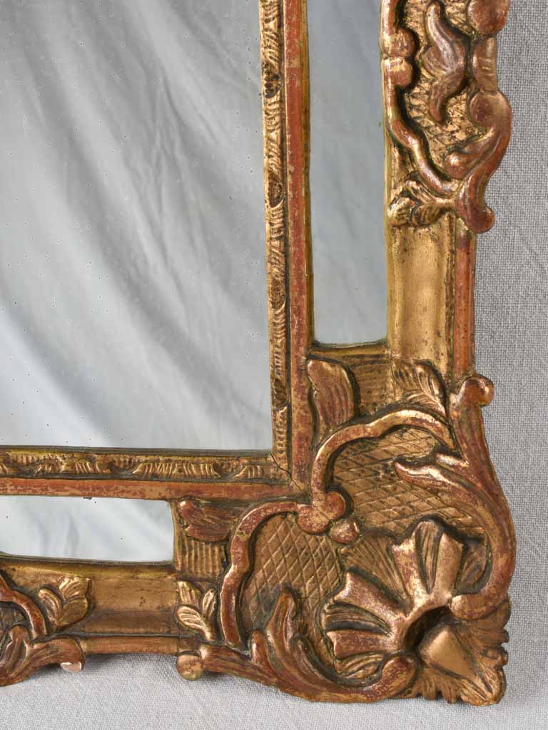 Gilded parclose mirror from the eighteenth century 30¾" x 20"