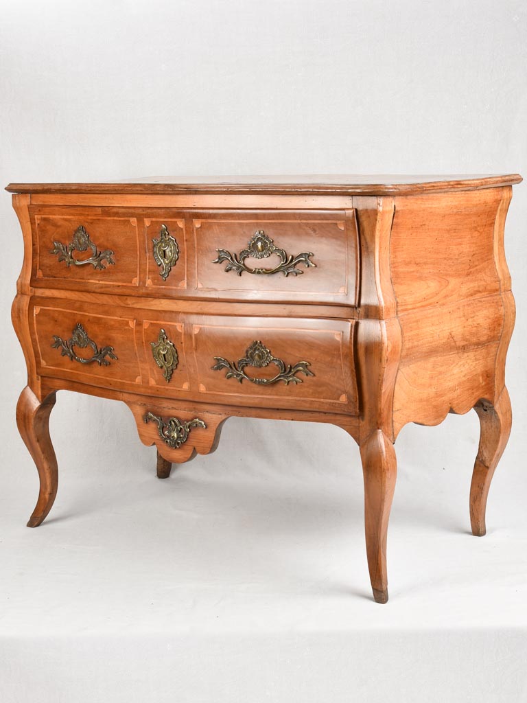 Classic 18th Century Blonde Walnut Commode