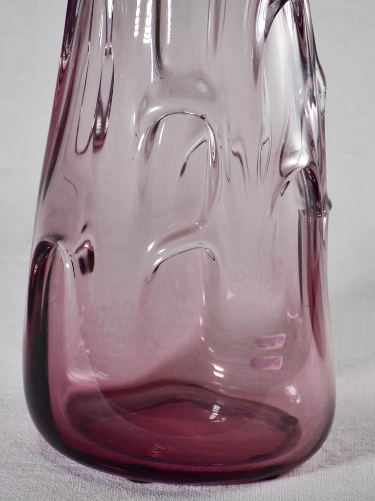 Very tall blown glass Italian vase 26"