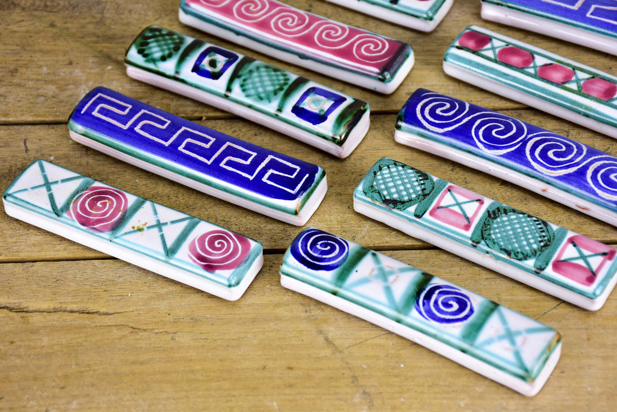 Collection of Robert Picault knife rests