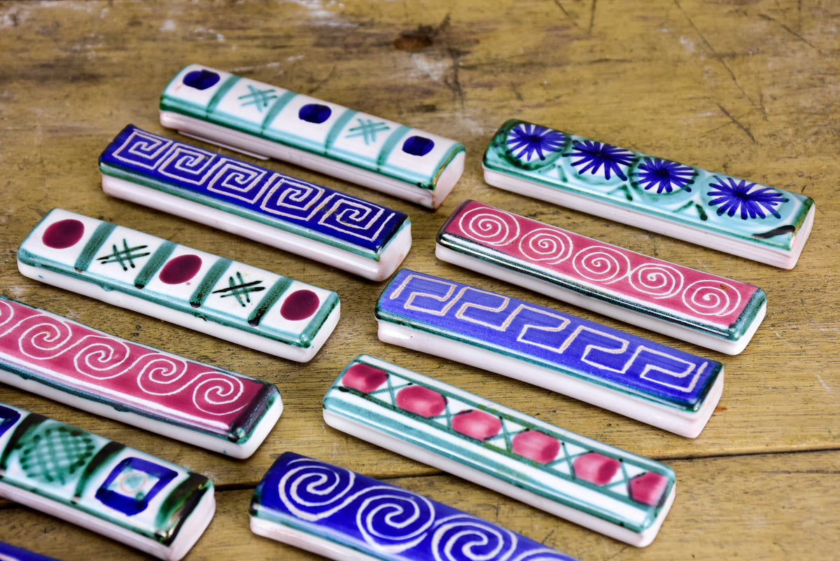 Collection of Robert Picault knife rests