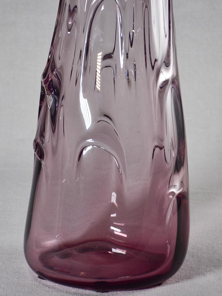 Very tall blown glass Italian vase 26"