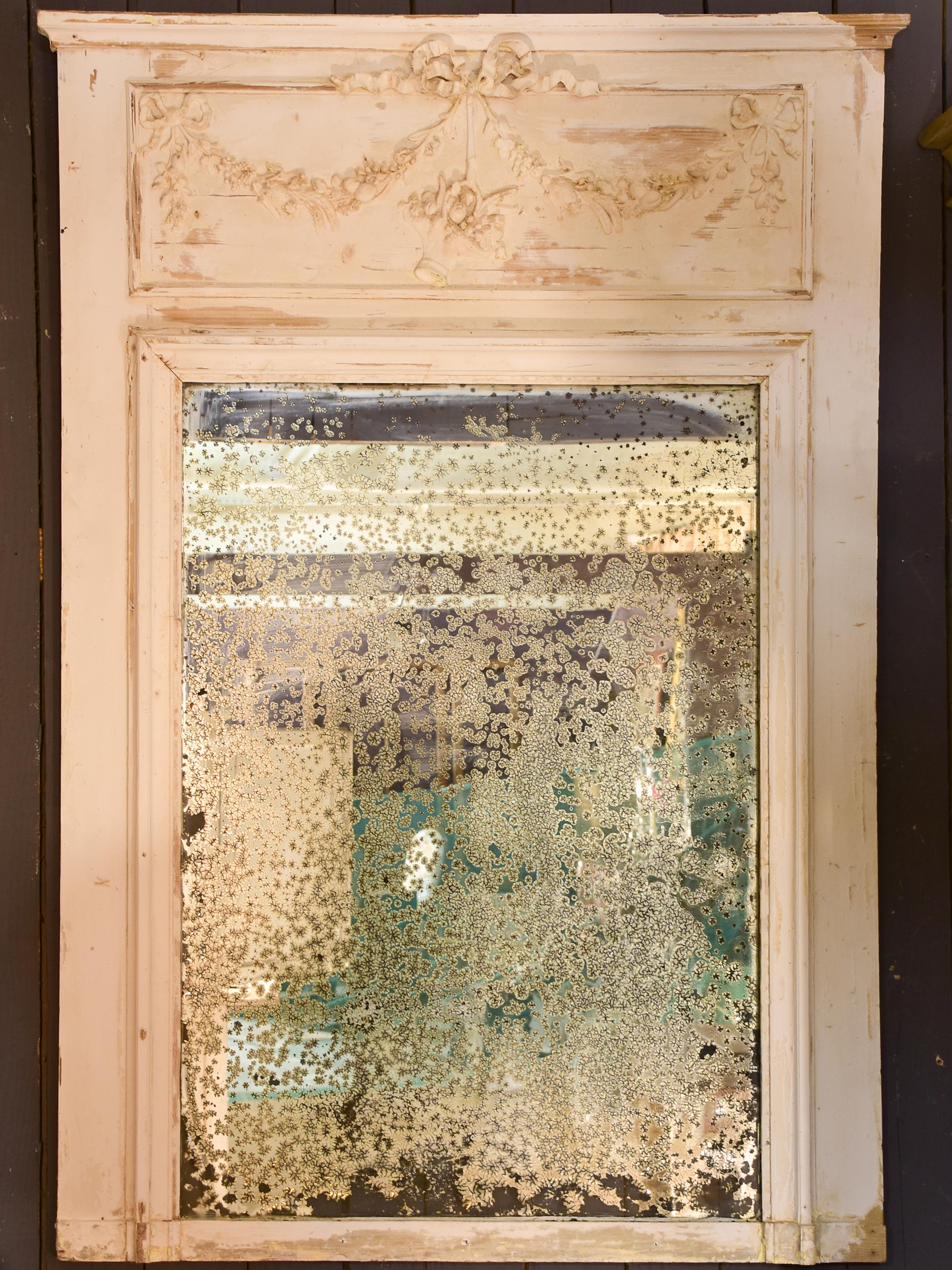 Two 19th century Directoire trumeau mirrors 60 ¾'' x 42 ½'