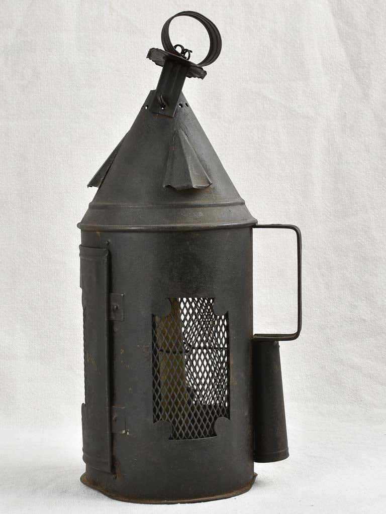 Antique French 'sourde' Lantern 16¼"