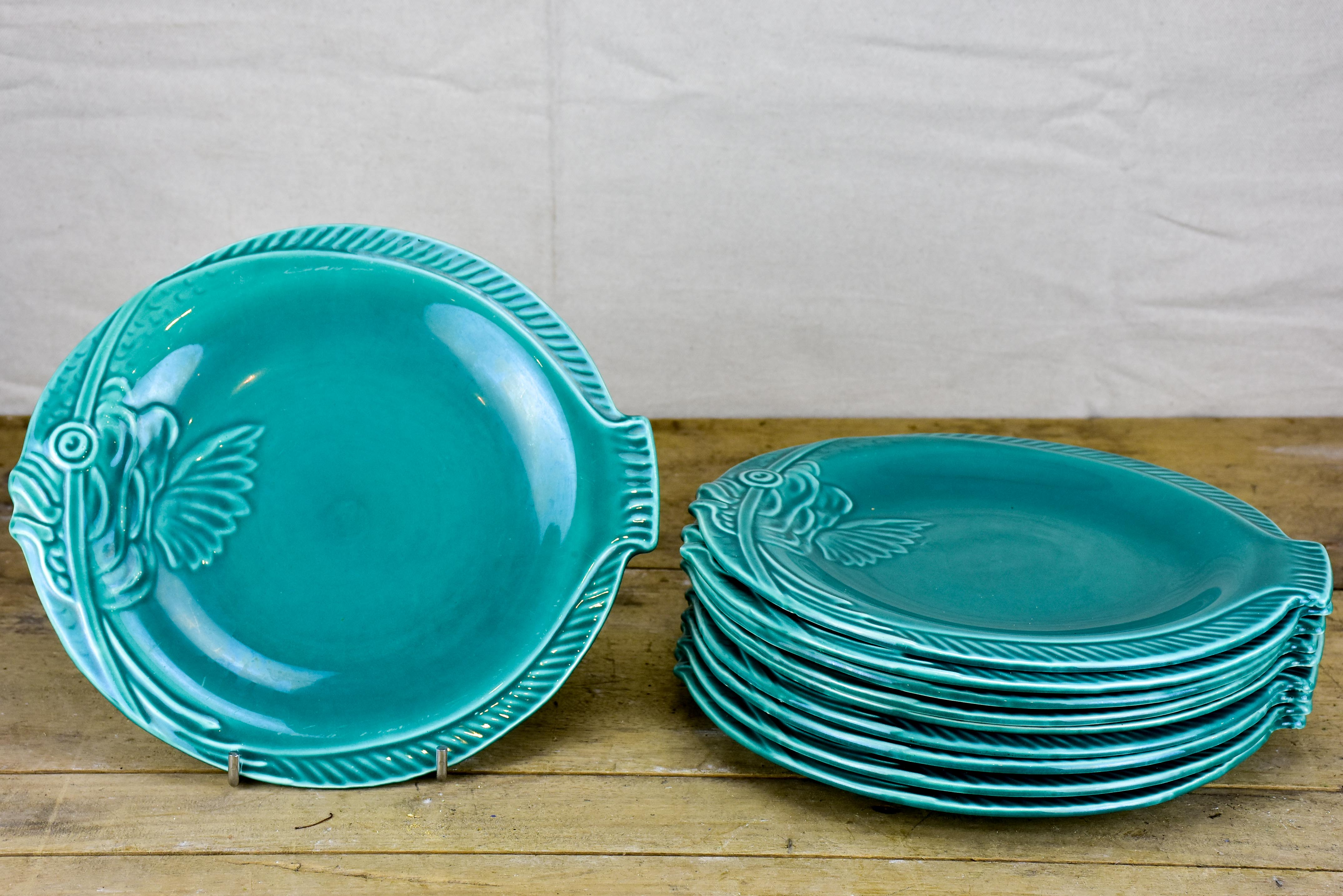 French vintage seafood service set