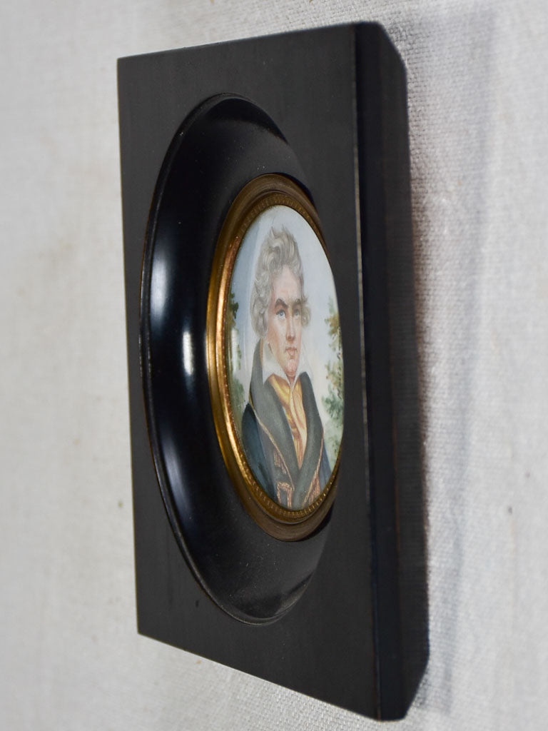 Miniature Napoleon III portrait of Beethoven 5"