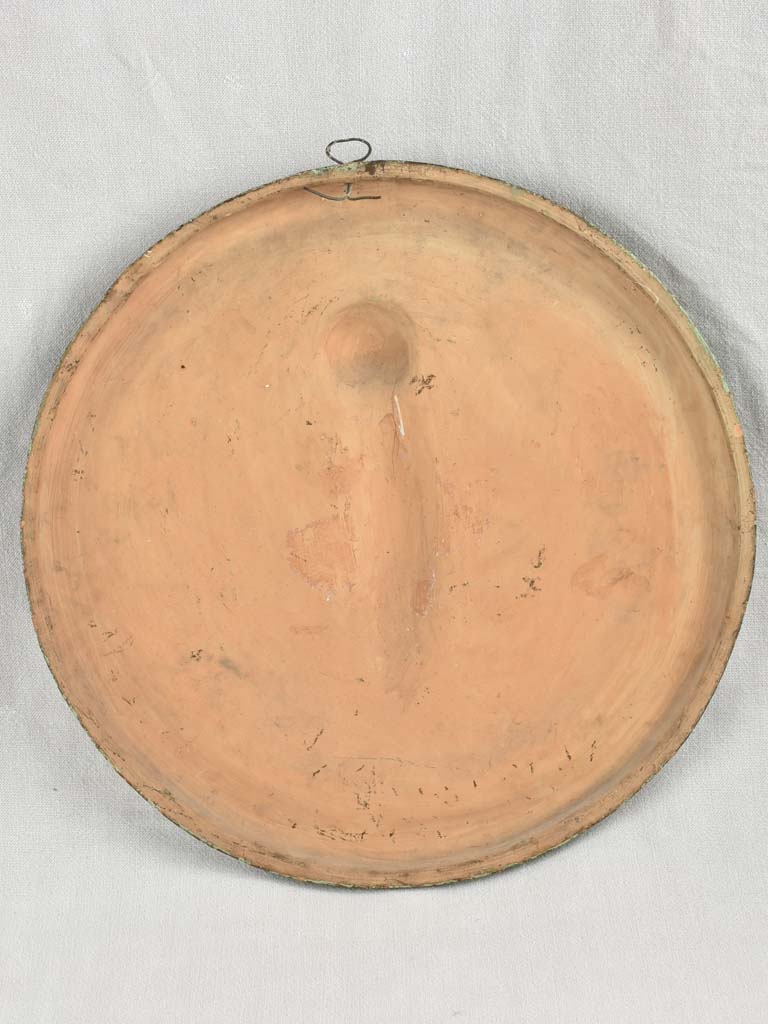 Pair of 19th century medallions / tondos w/ cherubs 19"