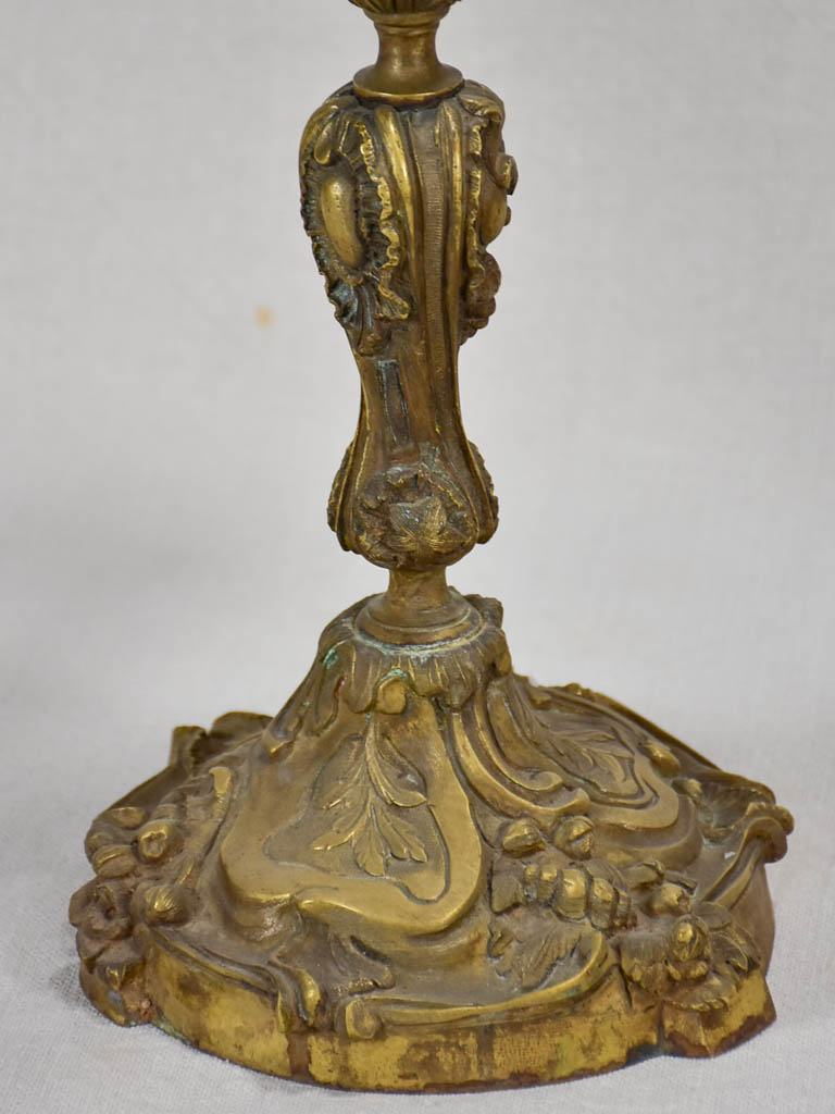 Pair of antique French candlesticks with five branches 20½"